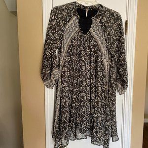 free people long sleeve hobo dress